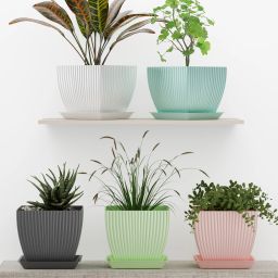 multicolor vase Plastic Vase-10
