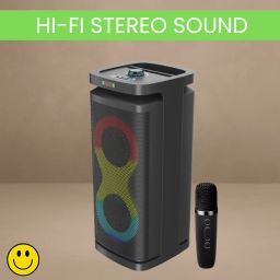 FRONY A1 (PORTABLE BLUETOOTH PARTY SPEAKER) Wireless Karaoke Mic & Deep Bass SoundU84 40 W Bluetooth Party Speaker-image-110