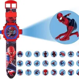 happyhub Spider-Man Projector Watch for Kids with 24 Image Slides | Digital Time Display image 2