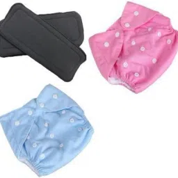 WASHABLE AND ADJUSTABLE DIAPER WITH 2 INSERT FOR FREE SIZE-31