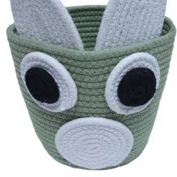 Jute, Cotton Cute Micky Jute Basket Storage Basket-image-43
