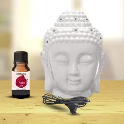 PEEPRESION Electric Air Freshner Oil Burner Diffuser With 1 Aroma Oil & 2 T-Light Candle Fragrance Your Home, Office, Spa, Hotel, Temple, Club Diffuser-14