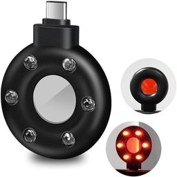 JIVRIX Anti Spy Detector with Hidden Camera Finder – Infrared Bug Sweeper Device for Home, Office, Hotel & Travel Privacy Protection – RF Signal & Magnetic Field Detection - Compatible for Type - C image 1