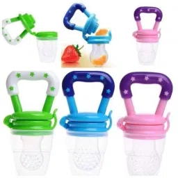 Combo Pack of Silicone Fruit Nibbler for Baby 6-12 Months Baby BPA Free Fruit Feeder-11