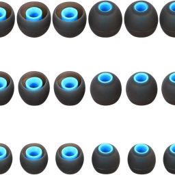 KAELAN 18 Pcs (9 Pair) Blue Earbuds Silicone Replacement Ear Tips In The Ear In The Ear Headphone Cushion-image-76