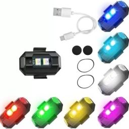 Best LED Light 7 Color + Flashing Modes for Drone Helmets Bike Aircraft Light_45 Shower Laser Light-image-73