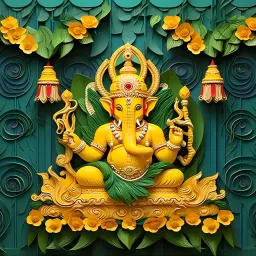 Ganesh Ji Backdrop for Decoration 8F & 5F Altar Cloth-image-55