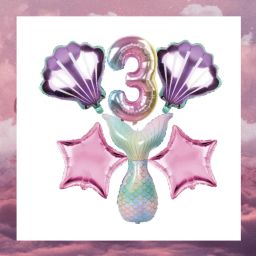 Solid Mermaid Theme Party Decoration Foil Balloon. Balloon-image-56