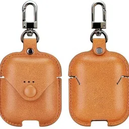 KHR Leather Press and Release Headphone Case For Boat Airdopes 131, Boat Airdopes 138-20