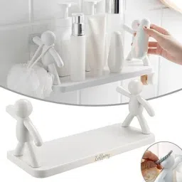 Wall Mounted Shelf, Bathroom Shelf Organizer, Multipurpose Wall Mount NRS1.1615 Plastic Wall Shelf-image-53