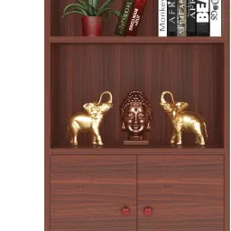 FM-ALMARICBCW Engineered Wood Semi-Open Book Shelf-15
