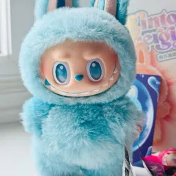 Original Labubu Keychain Toy Bunny Plush Keychain, Soft Furry Doll Toy - 17 cm-image-23