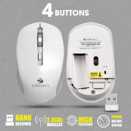 ZEBRONICS Zeb-Companion 500 and Mouse Combo Wireless Standard Desktop Keyboard Compatible with Desktop, Laptop, Mac Zeb - Companion 500 image 4