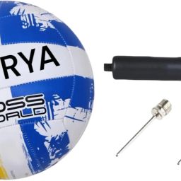 Offical Krossworld Volleybal (Size - 5) With Air PUMP Volleyball - Size: 5 Volleyball - Size: 4-12