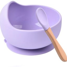 Baby Feeding Bowl & Spoon Set, Silicone Suction Baby Bowl,Soft Spoon for Toddler - Silicone-31