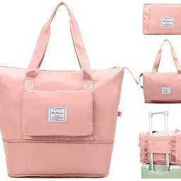 120 L Gym Duffel Bag - Folding Travel Bags Waterproof Travel Luggage Bags for Women Large Capacity - Peach-image-67