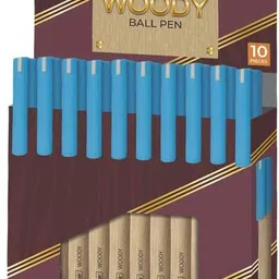 flair WOODY BALL PEN | 20 PENS | 2 PACK OF 10 PEN SET | INK - BLUE | 0.7 mm | Ball Pen-picture-27