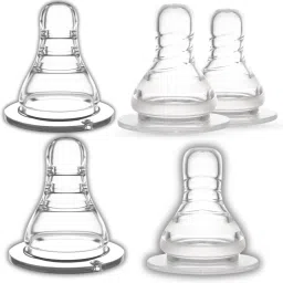 Premium Essential Teat Silicone Nipple Soft Gentle Natural Liquid Anti-Colic Variable Flow Nipple-8