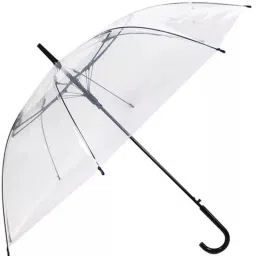 Transparent Umbrella U shape handle attractive in rainy Umbrella-image-67