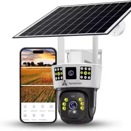 ApnaCam 5+2MP 4G Solar Powered Camera IR 30Mtr Night Vision IP66 Weatherproof Pan-Tilt Security Camera-24