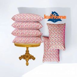 Microfiber Multicolor Pillow Microfibre Abstract Sleeping Pillow Pack of 6-image-45