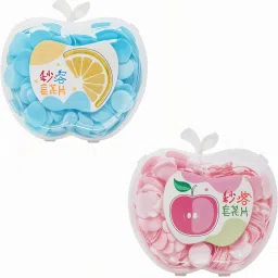 Makeovers Good Quality 2 Pc Appple Shape Paper Soap Analog Tissue Flotation Bath-image-50