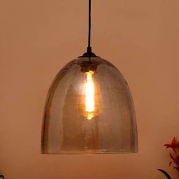 kapoor lampshades Dynamic Drusilla Grey Glass and Metal Hanging Light-picture-47