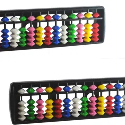 Abacus math learning kit for kids 17 Rod Multicolor (Pack of 2)-9