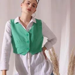 street9 Solid Women Waistcoat-picture-42