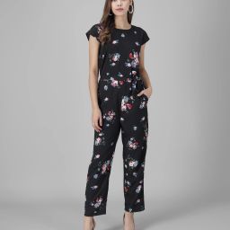 Floral Print Women Jumpsuit-image-9