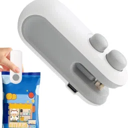 Bag Sealing Machine with Cutter, Mini USB Rechargeable Bag Sealer Heat Seal Hand Held Heat Sealer-image-53