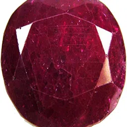 TEJVIJ AND SONS Red Cut Natural Ruby Gemstone-image-1