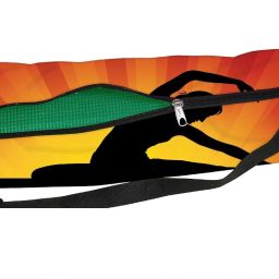 Poly Canvas Printed yoga mat Covers. Design : Su Set Yoga Graphic-image-52