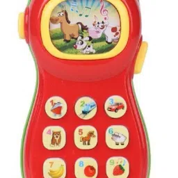 mayank & company Learner Study System Mobile Phone With Eight Projection Picture For Kids.(RED) (Red) image 2