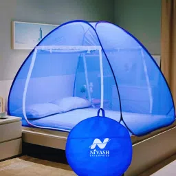 Polyester Adults Washable King Size , 6x6, 7x7, 8x8, 6x6.5 ft - Foldable Machhardani Mosquito Net-picture-5