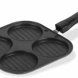 Non Stick Mini Grill Tawa Uttapam Tawa Multi Snack Maker 4 in 1 Mini Pancake Tawa Omelette Pan Mini Pan Crepe Maker (Aluminium - Hammertone - 19.5cm - Uthappam Tawa) Tawa 19.5 cm diameter-31