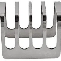 Stainless Steel Bread/Toast holder Rack with 4 Slit Mirror Finish 4 Slice Toast Rack-10