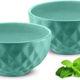 Ceramic Serving Bowl Prism Ceramic Handcrafted Shine Matte - Ceramic Bowl Set - Microwave Safe Salad/ Soup/ Cereal/ Serving Bowl Ideal For Self Use Or Gift for Friends, Anniversary, Birthday-picture-14