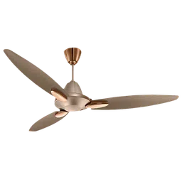 USHA Bloom Daffodil 1 Star 1250mm 3 Blade Electroplated Finish Ceiling Fan (Dust Resistant, Golden & Brown)-image-56