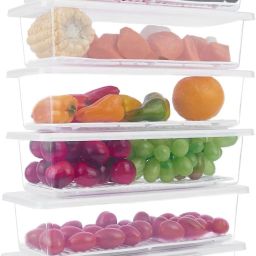 Plastic Fridge Storage Basket Box Freezer Containers Food Dry Fruit Vegetables 1500ml Storage Basket-image-88