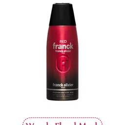 Franck Olivier Men Set of 2 Red Franck Odour Control Deodorant Spray - 250 ml each image 3