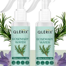 QLERIX Set Of 2 Rosemary Water Spray For Thicker- Shiner & Stronger Hair - 100 ml Each-37