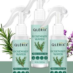 QLERIX Set Of 3 Rosemary Water Spray For Thicker- Shiner & Stronger Hair - 100 ml Each-49