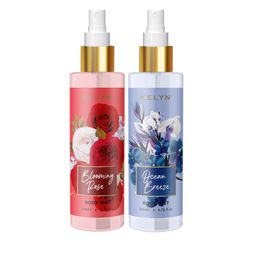 KELYN Set Of 2 Blooming Rose & Ocean Breeze Body Mist Spray - 200ml Each-29