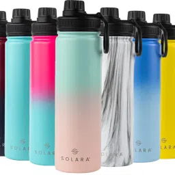 Vacuum Insulated for Hot and Cold, Office, Gym, Travel, Sports, 650 ml Bottle-image-57