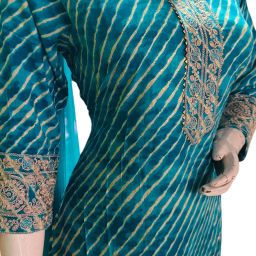 Kurti pant sat Printed Kurta, Trouser/Pant & Dupatta Set-image-25