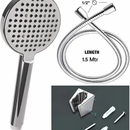 ABS High Quality Bathroom Hand Shower Complete Set With Tube and Wall Hook Handheld-18
