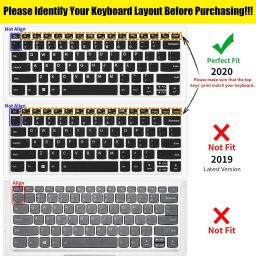 RAYA Silicone Keyboard Cover for Lenovo ideapad Slim3 & Slim5 14inch Laptops ThinkBook-14 Models: 20VDA0GNIN / 20VDA08TIN / 20VDA0GPIN / 20VDA08QIN Keyboard Skin image 2