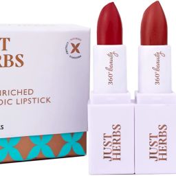 Ayurvedic Creamy Matte Half-Size Lipstick Kit - Pink, Deep Red & Rose Brown ( Set of 3)-32