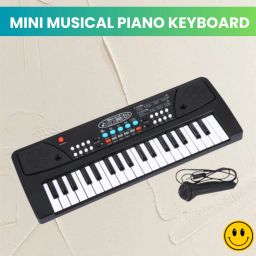 Piano Keyboard with Mic, 37 Keys 8 Tones Portable Electronic Toy For kidsE171 Piano Keyboard with Mic, 37 Keys 8 Tones Portable Electronic Toy For kidsG171 Analog Portable Keyboard-image-126